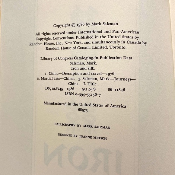 IRON and SILK A Young American Encounters Swordsmen, Bureaucrats MARK SALZMAN - Picture 8 of 8